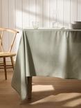 John Lewis Semi Plain Woven Cotton Tablecloth