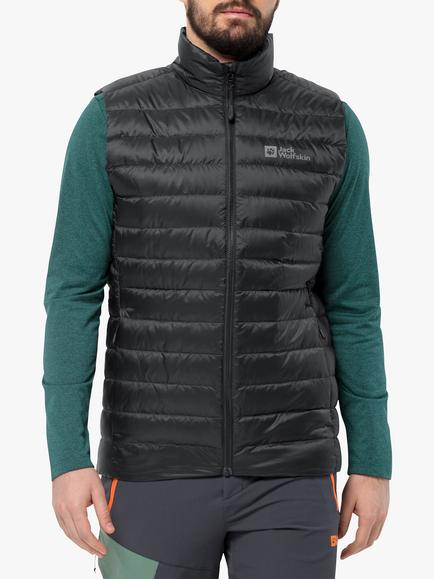 Jack Wolfskin Pilvi Down Men's Gilet, Black, Black
