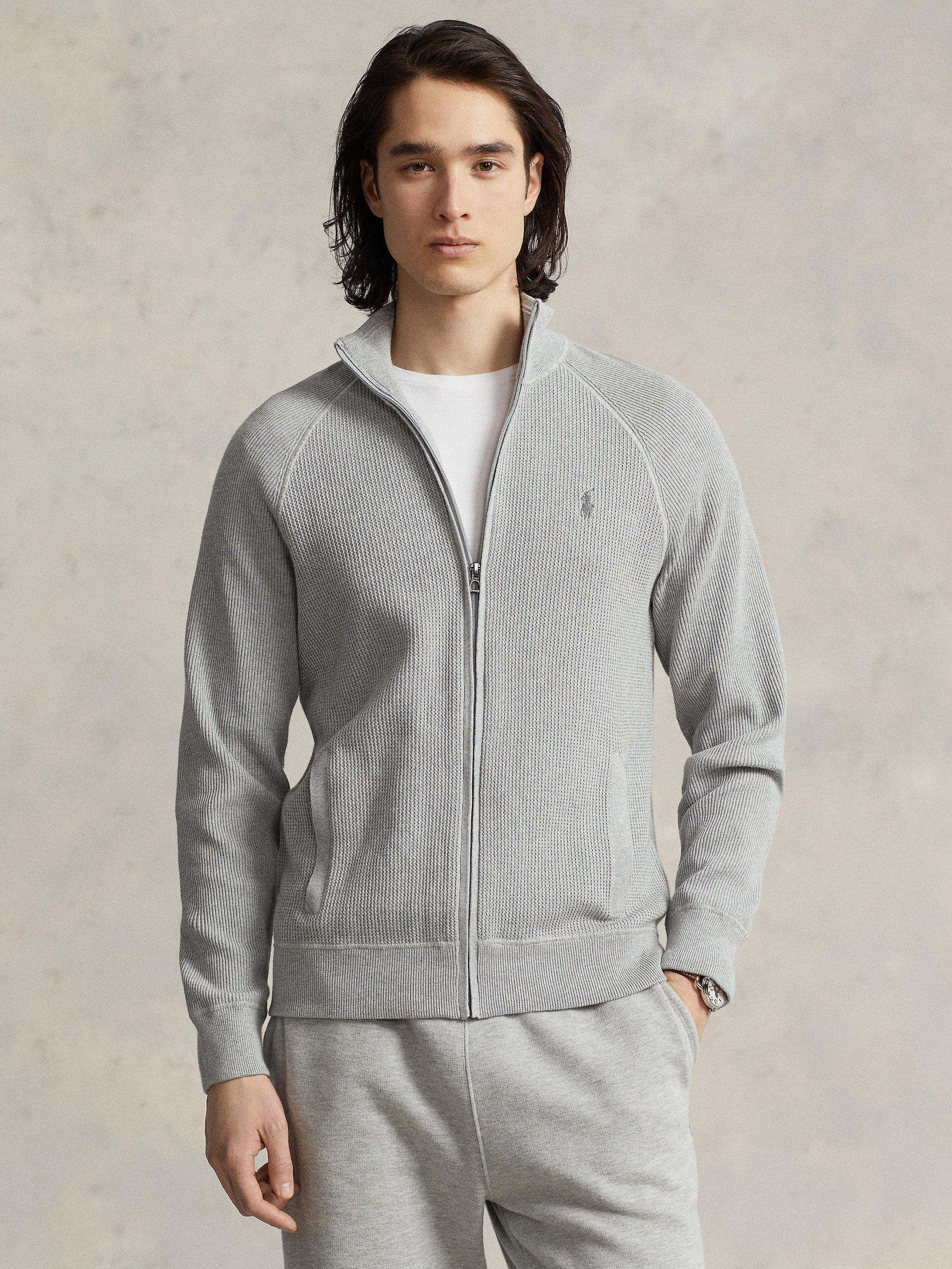 Polo Ralph Lauren Full Zip Jumper Jacket, Andover Heather