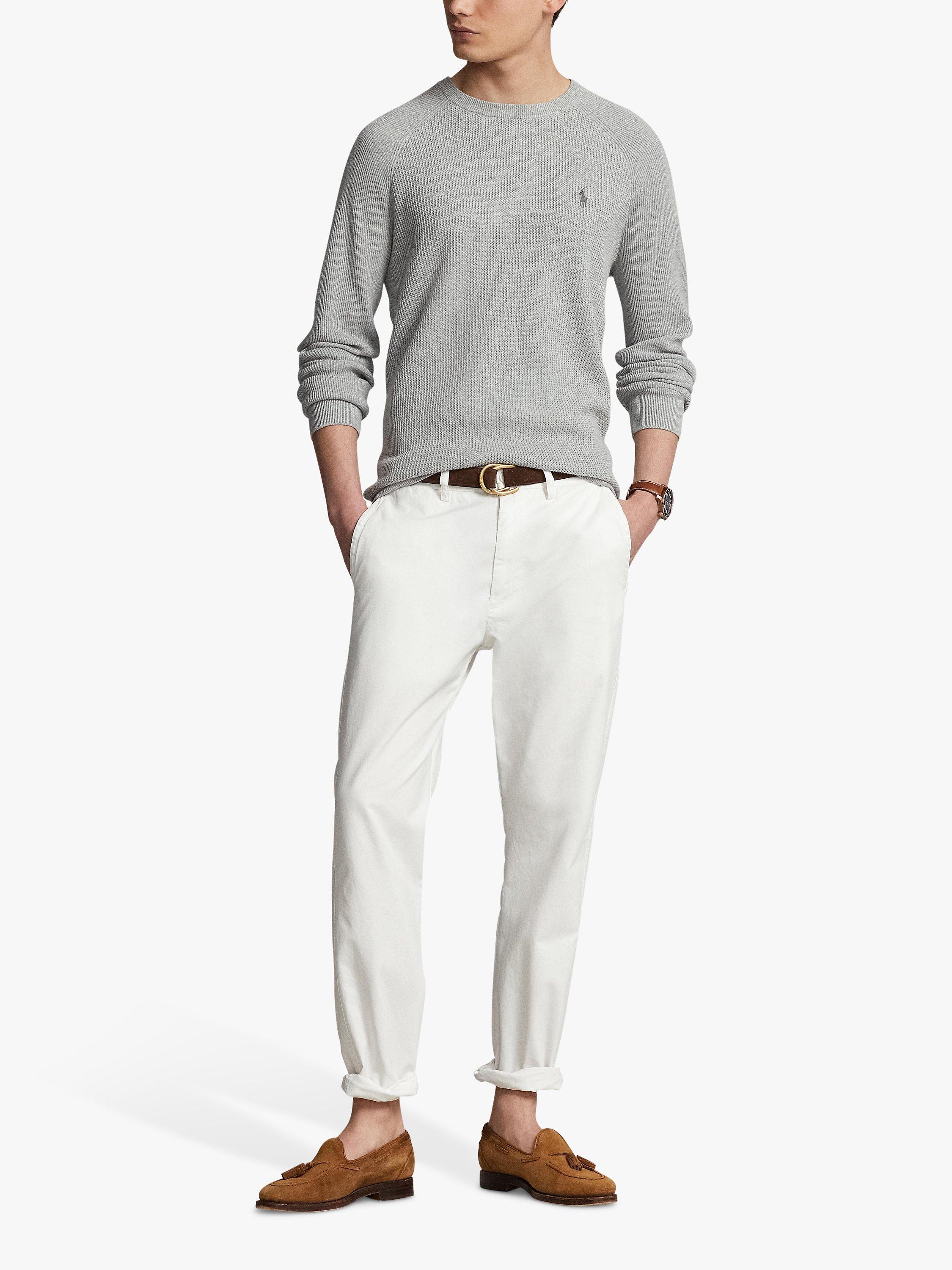 Polo Ralph Lauren Lightweight Long Sleeve Jumper, Grey