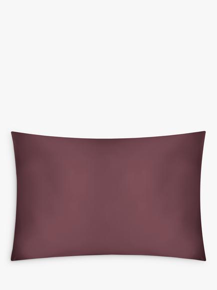 John Lewis Organic Mulberry Silk Standard Pillowcase, Damson