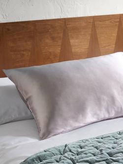 John Lewis Organic Mulberry Silk Standard Pillowcase - view 2, Crocus