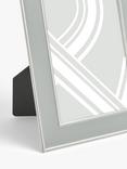 John Lewis Enamel & Metallic Edge Photo Frame, Grey/Silver