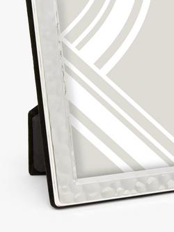 John Lewis Silver Plated Hammered Metal Photo Frame, Silver - view 2, Silver