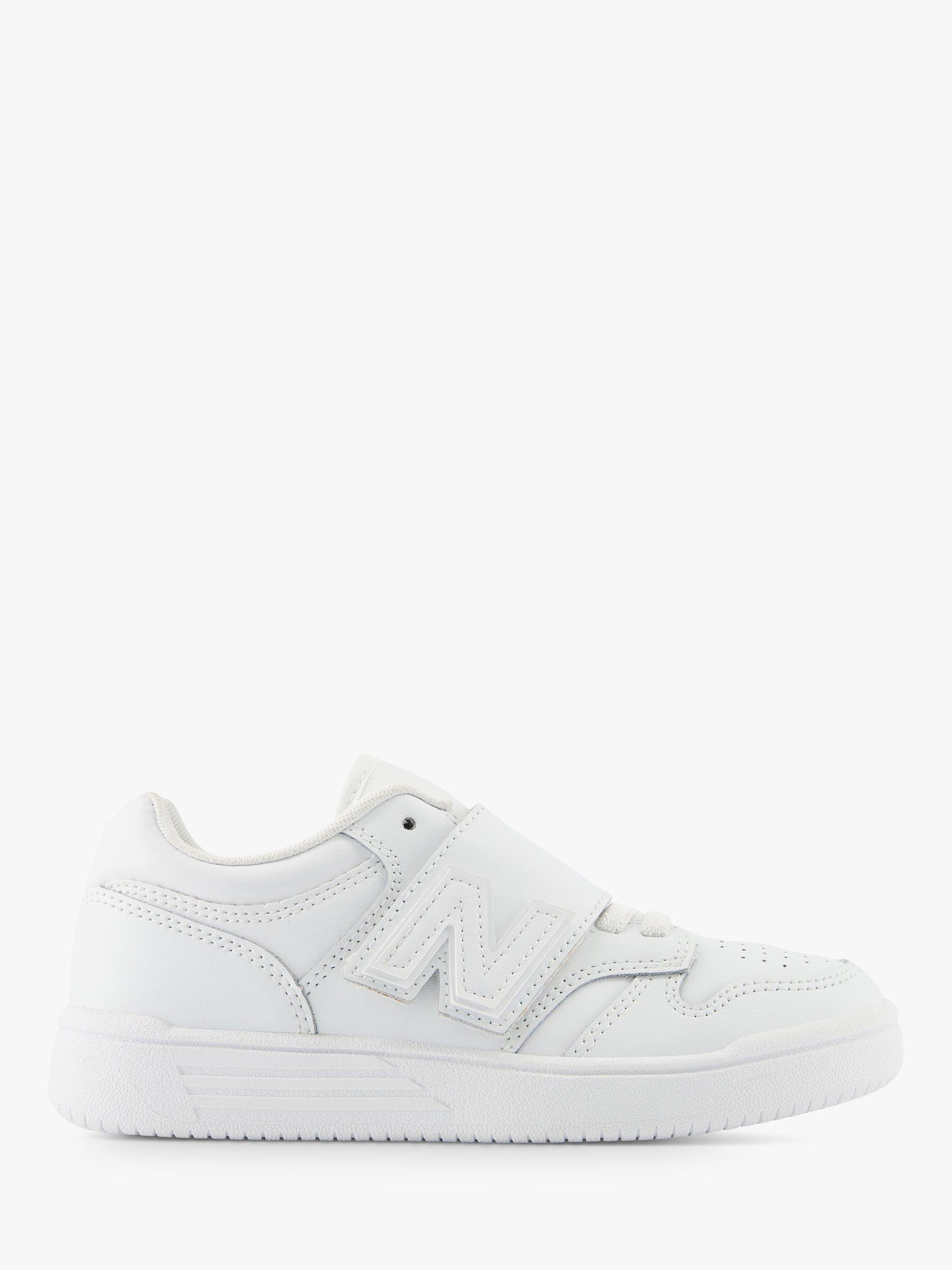 New Balance Kids' 480 Bungee Lace Trainers, White, 1