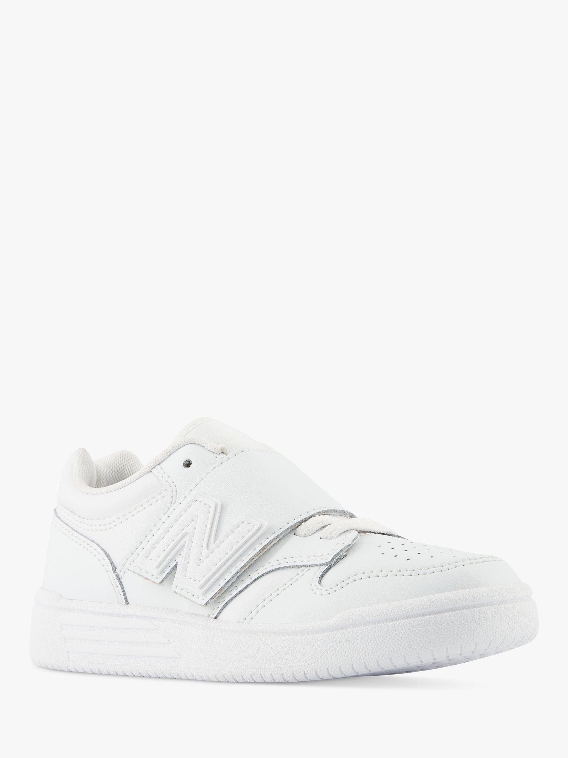 New Balance Kids' 480 Bungee Lace Trainers, White, 1