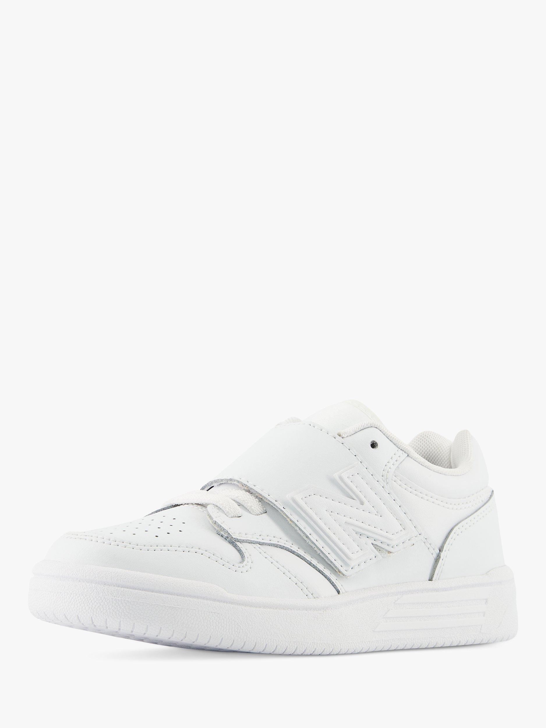 New Balance Kids' 480 Bungee Lace Trainers, White, 1