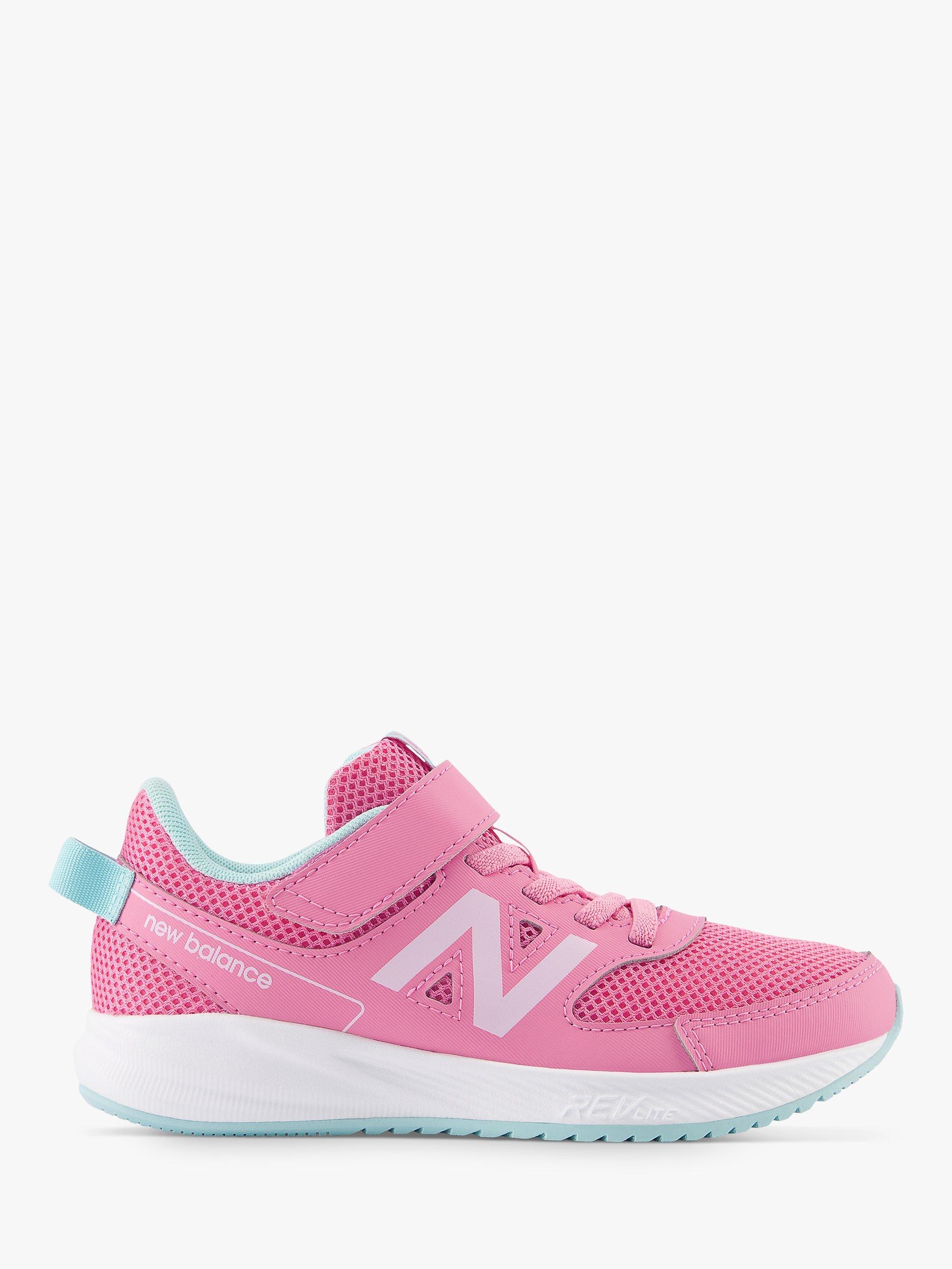 New Balance Kids' 570 V3 Velcro Trainers, Signal Pink