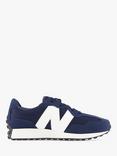 New Balance Kids' 327 Lace Up Trainers, Navy