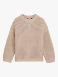 Whistles Kids' Chunky Cotton Rib Knit Jumper