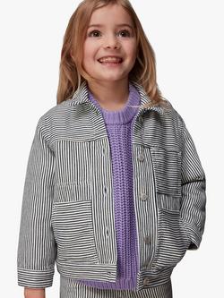 Whistles Kids' Stripe Jacket, Multi, Multi