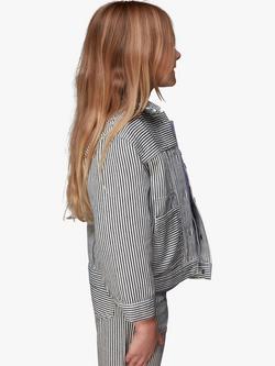 Whistles Kids' Stripe Jacket, Multi - view 2, Multi