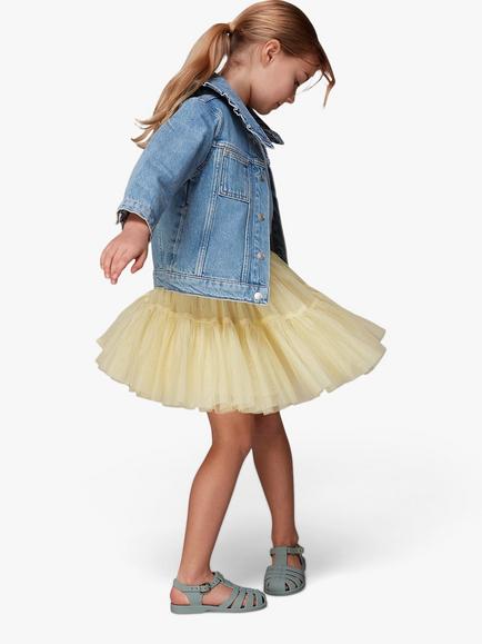 Whistles Kids's Collar Denim Jacket, Blue - view 2, Denim