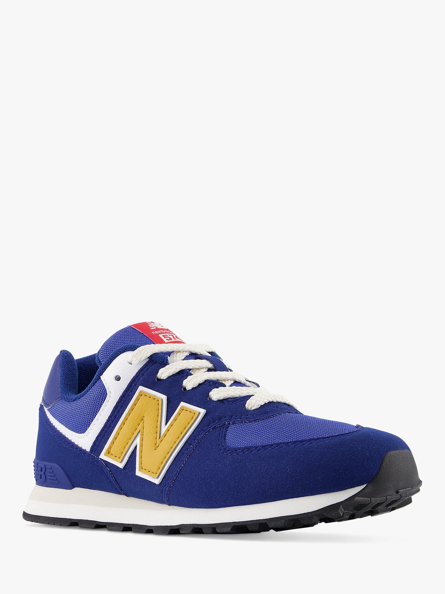 New Balance Kids 574 Lace Up Trainers Blue Multi