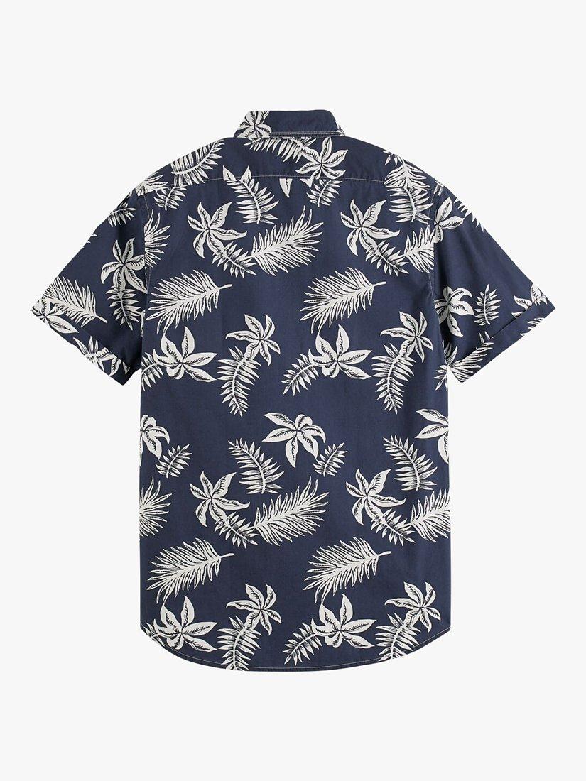 Scotch & Soda Short Sleeve Poplin Shirt, 5818 - Navy Leaf, S