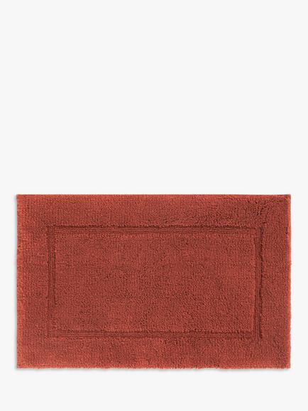 John Lewis Micro-Fresh Deep Pile Bath Mat, Baked Clay