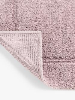 John Lewis Micro-Fresh Deep Pile Bath Mat - view 2, Mauve