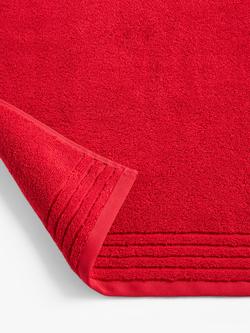 John Lewis Micro-Fresh Ultra Soft Cotton Towels - view 2, Cherry Red