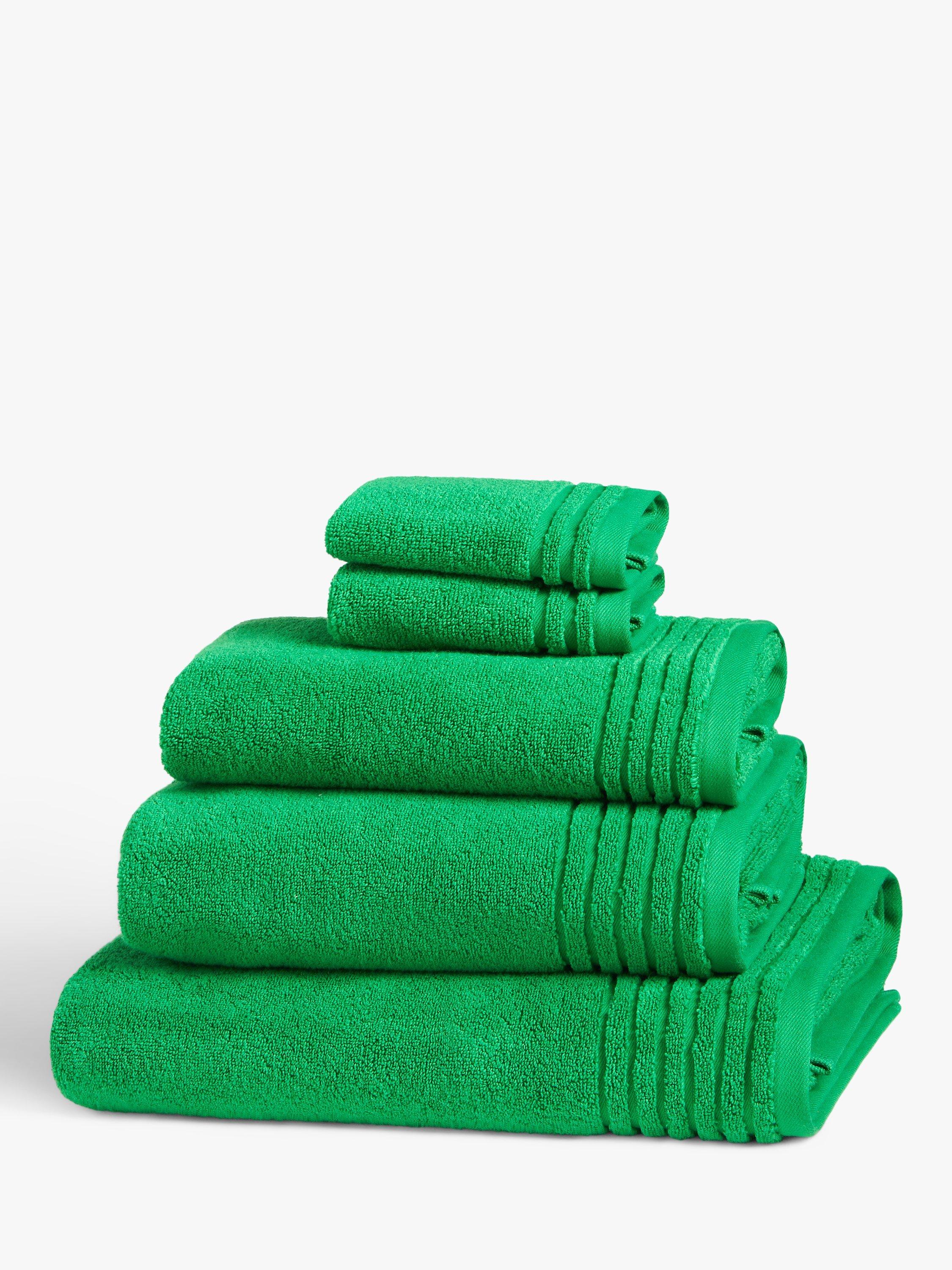 John Lewis Ultra Soft Cotton Towels New Green