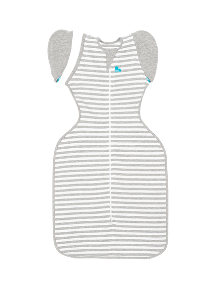 Love to Dream Swaddle Up Transition Baby Sleeping Bag, 1.0 Tog, Grey/White, Grey/White