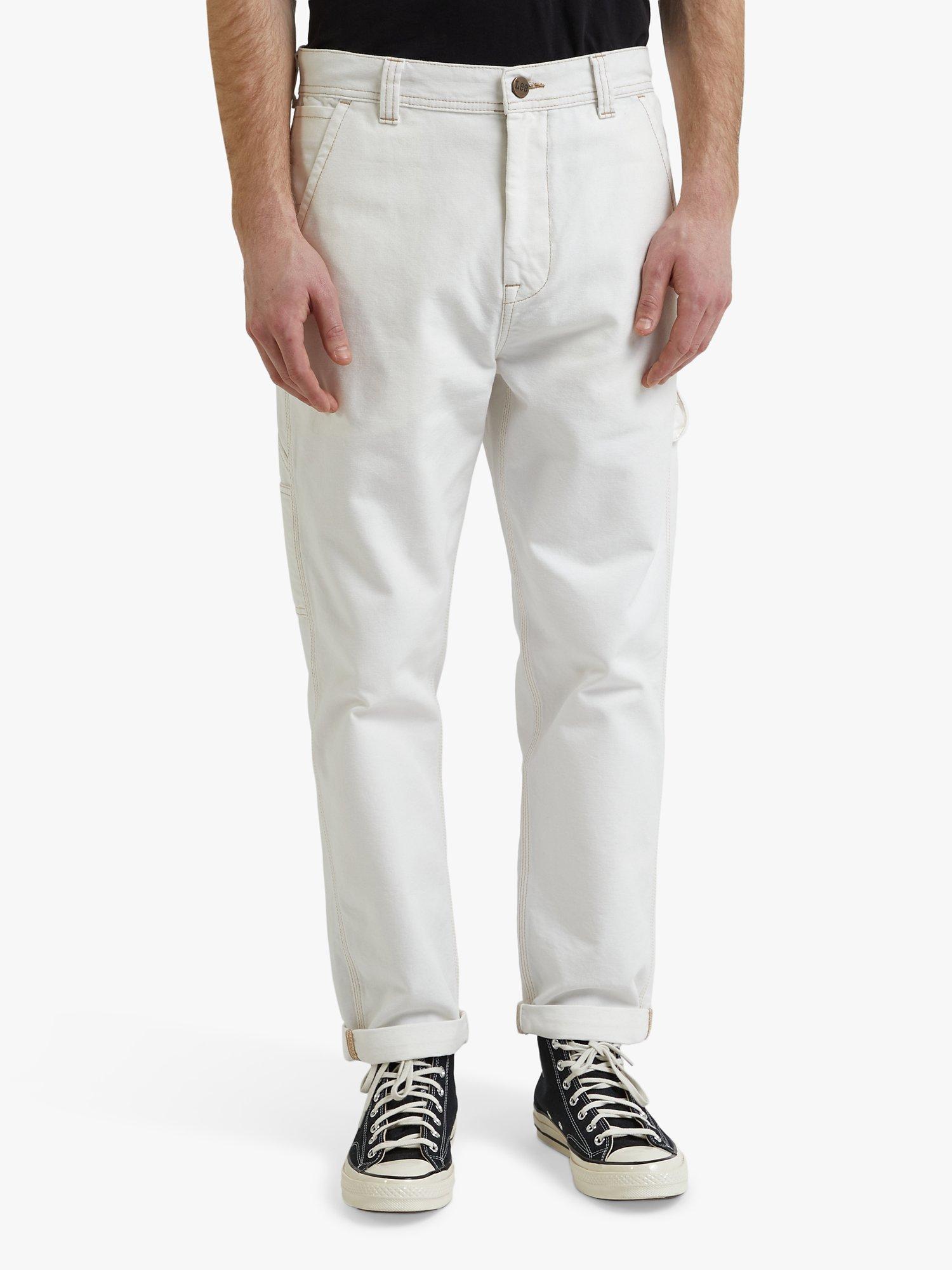 Lee Relaxed Fit Carpenter Jeans, Ecru, 34R