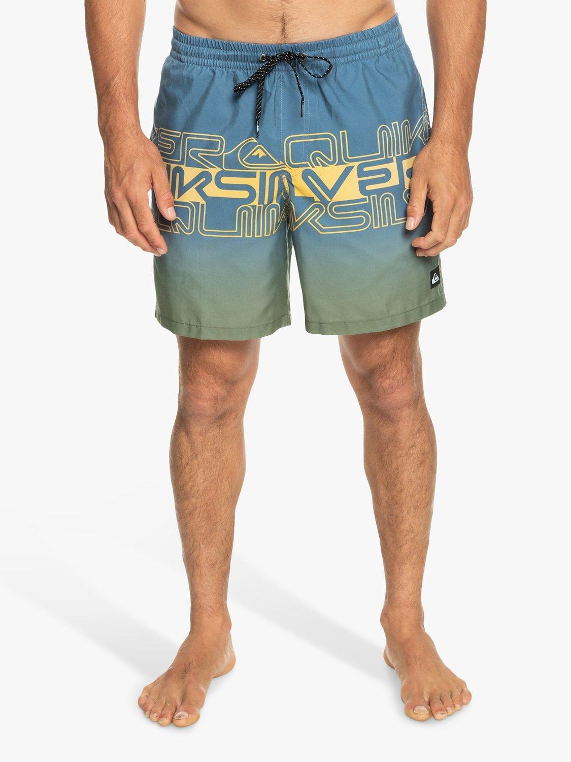 Quiksilver Recycled Polyester Swim Shorts, Bering Sea