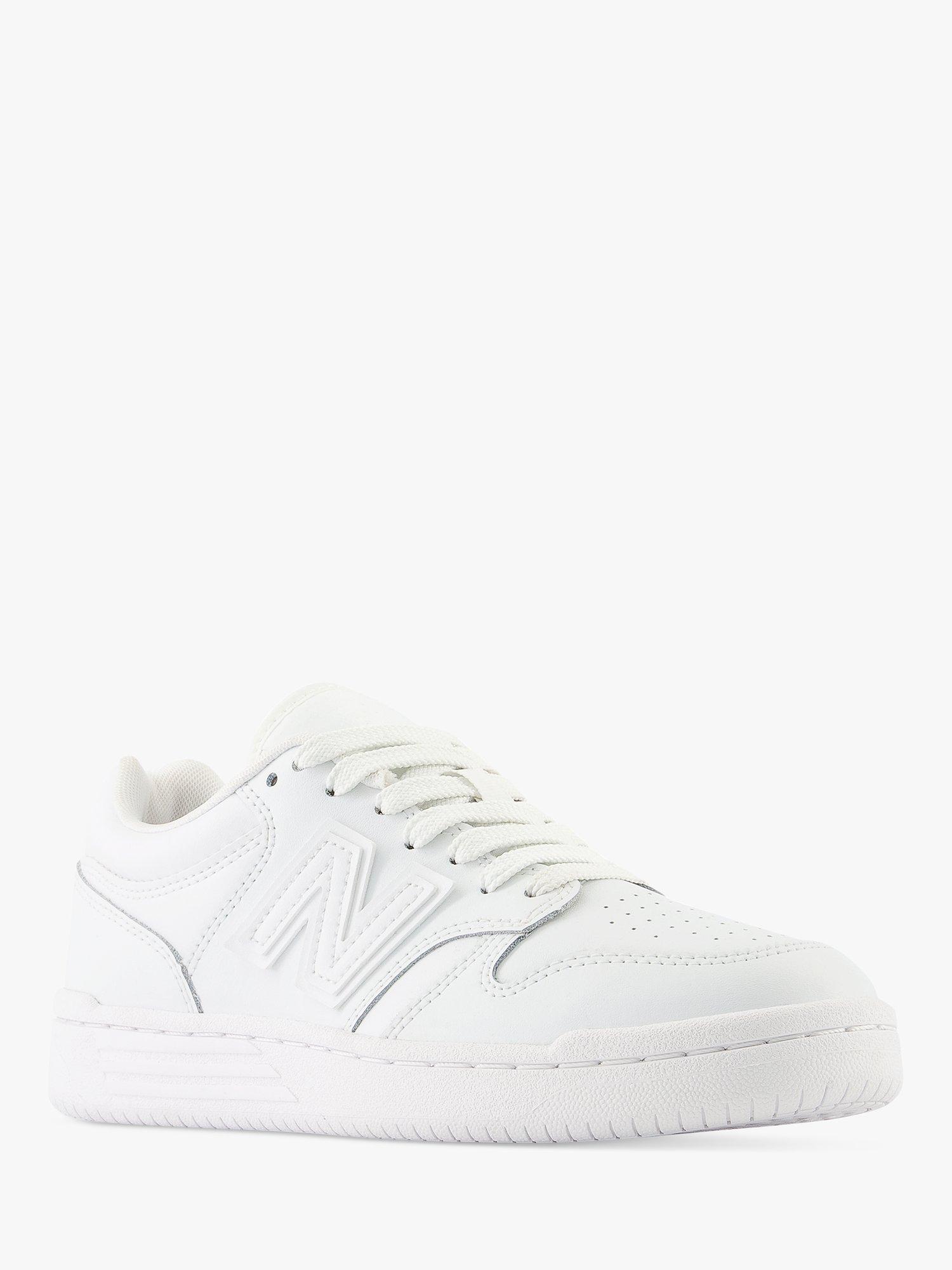 Product image 7 of 10, which shows New Balance Kids' 480 Lace Up Trainers, White, 3 Jnr
