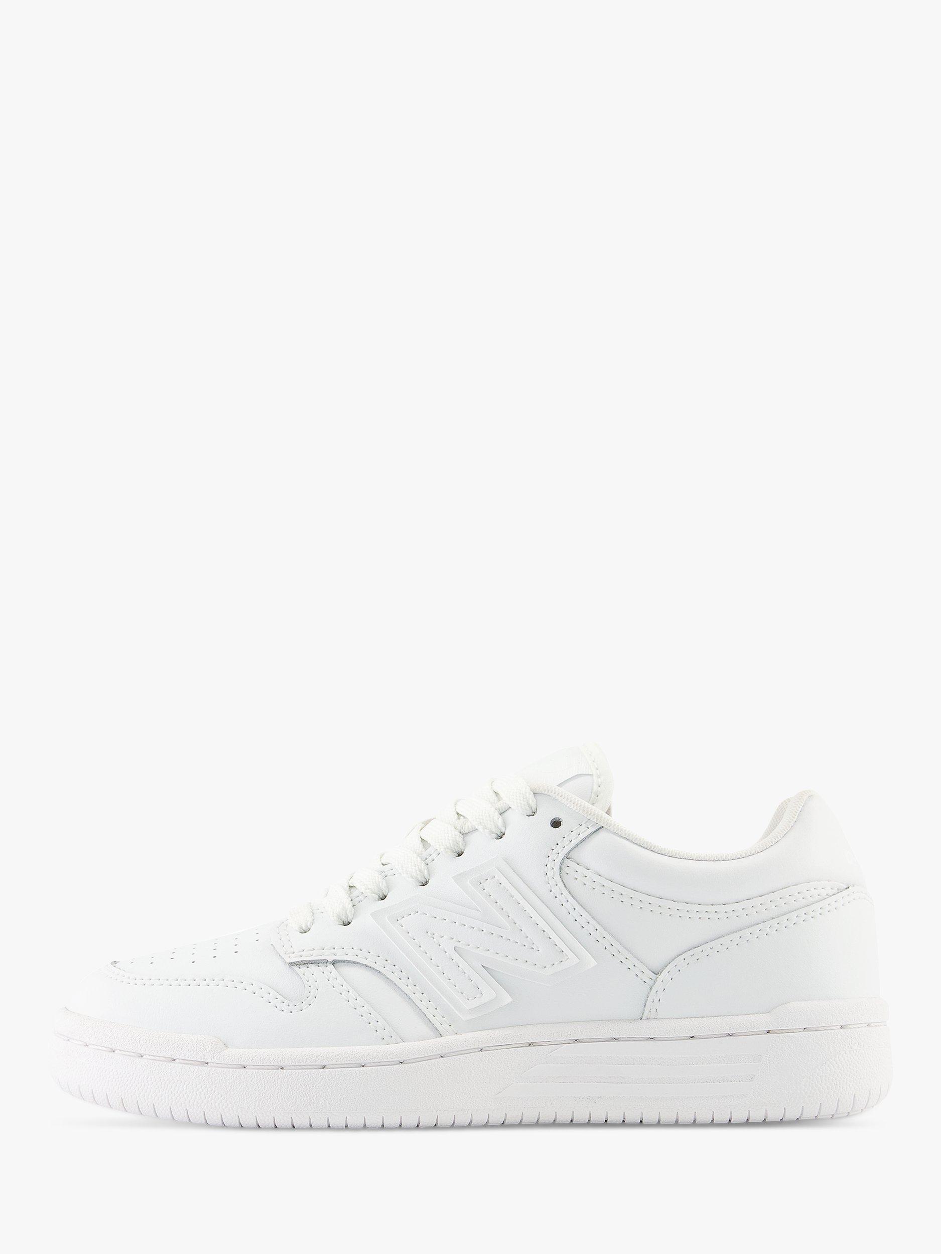 Product image 8 of 10, which shows New Balance Kids' 480 Lace Up Trainers, White, 3 Jnr