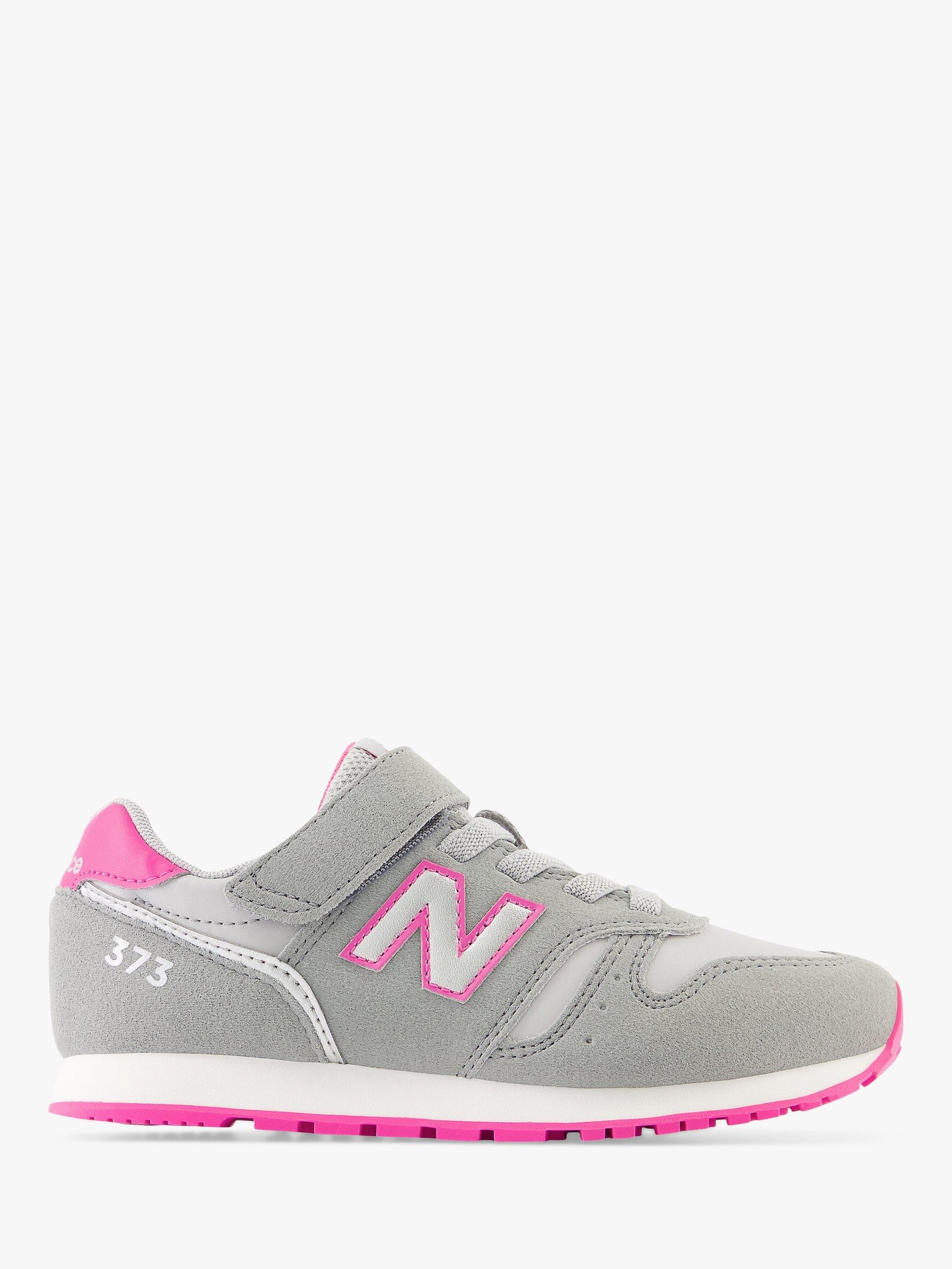 New Balance Kids' 373 Bungee Lace with Velcro Top Strap Trainers, Slate Grey