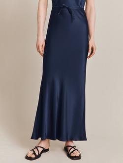 Ghost Emma Slip Skirt, Navy