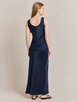 Ghost Emma Slip Skirt - view 2, Navy