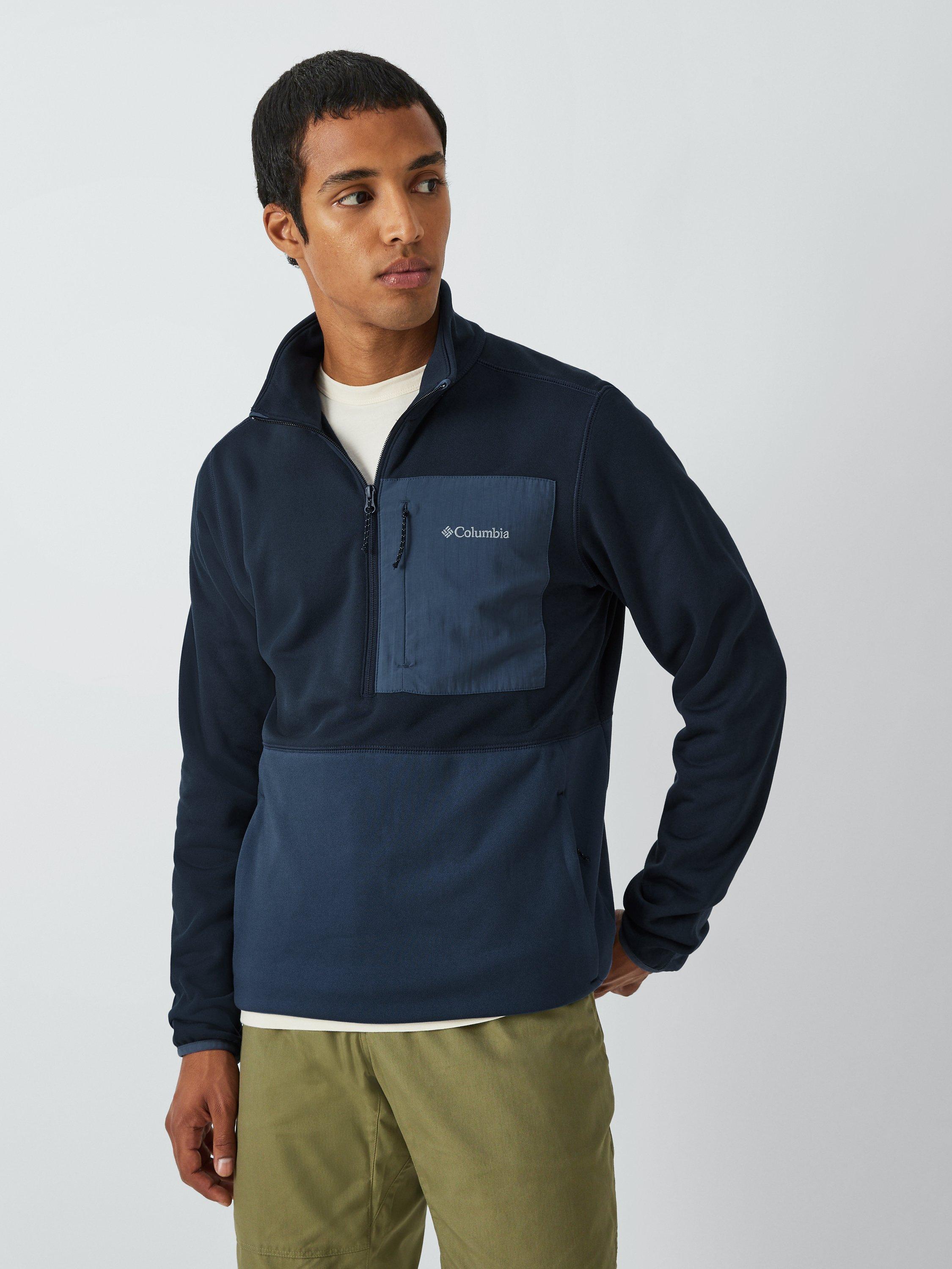Columbia Half Zip Fleece Top, Navy/Darkmountain