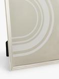 John Lewis Ribbed Photo Frame, Silver Plated