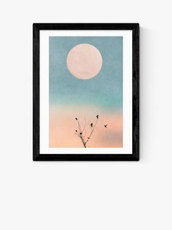 EAST END PRINTS Kubistika 'Waking Up Warm' Framed Print, Black Frame