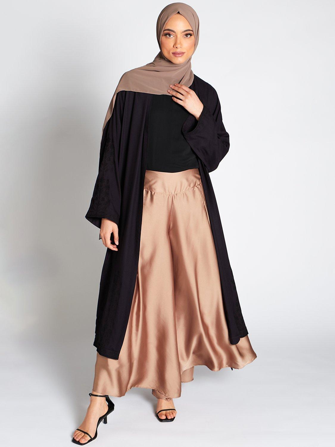 Aab Satin Flare Trouser, Nude