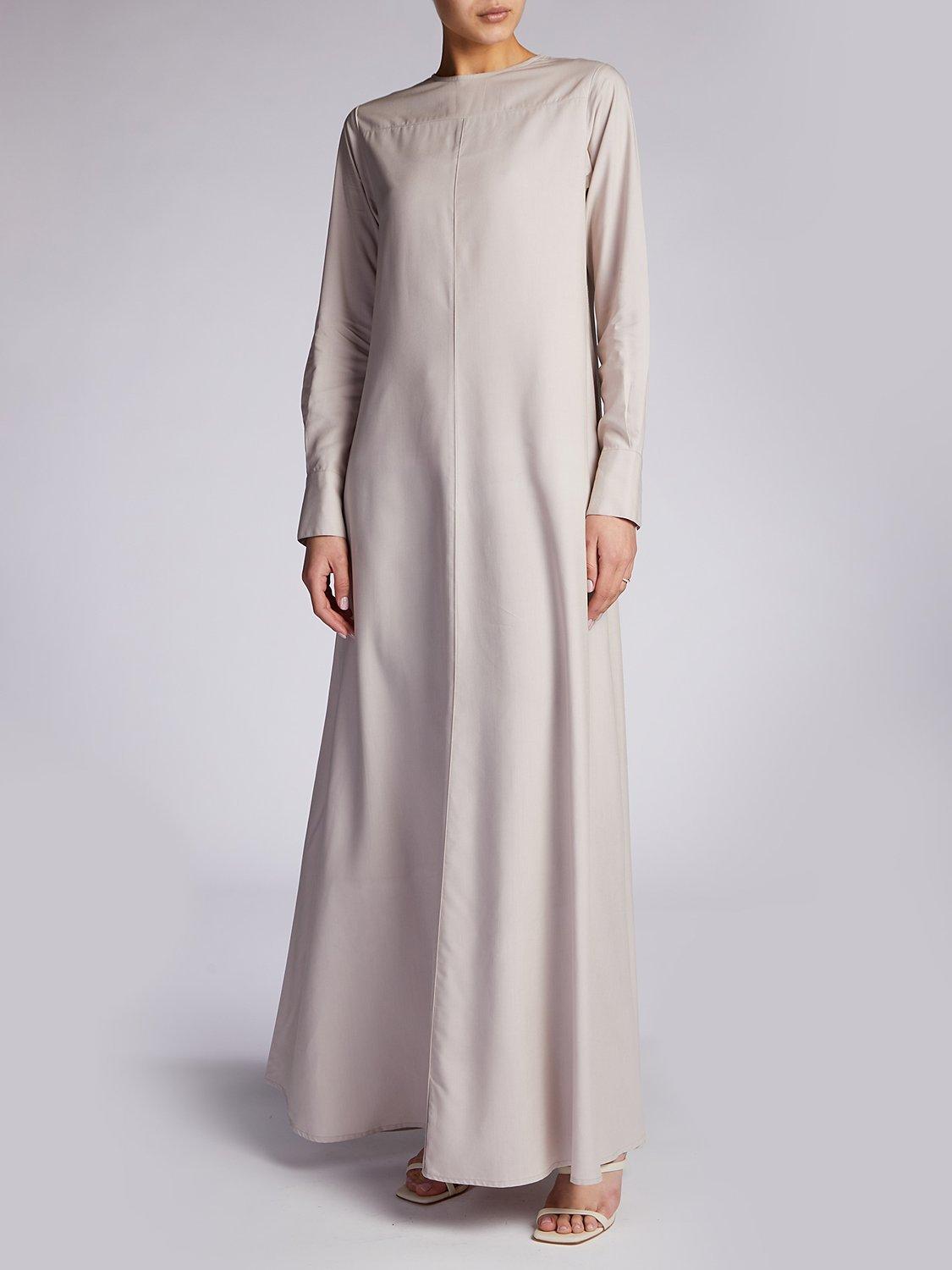 Product image 3 of 6, which shows Aab Raglan Abaya Dress, Grey, S Regular