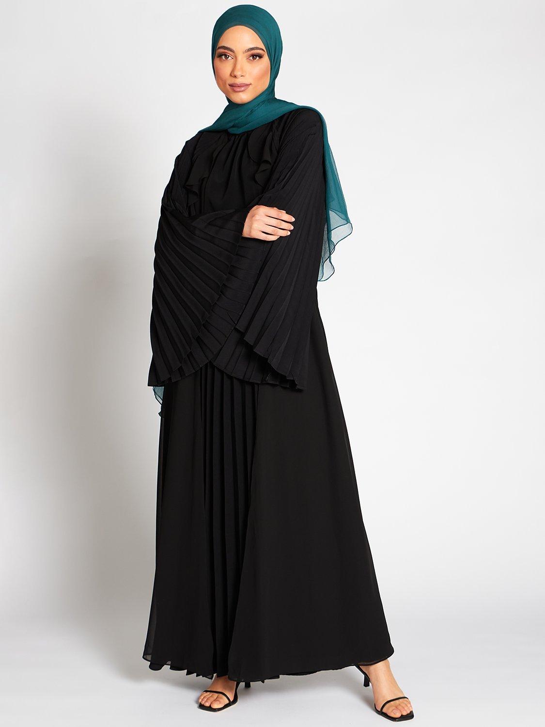 Aab Plisse Maxi Dress, Black