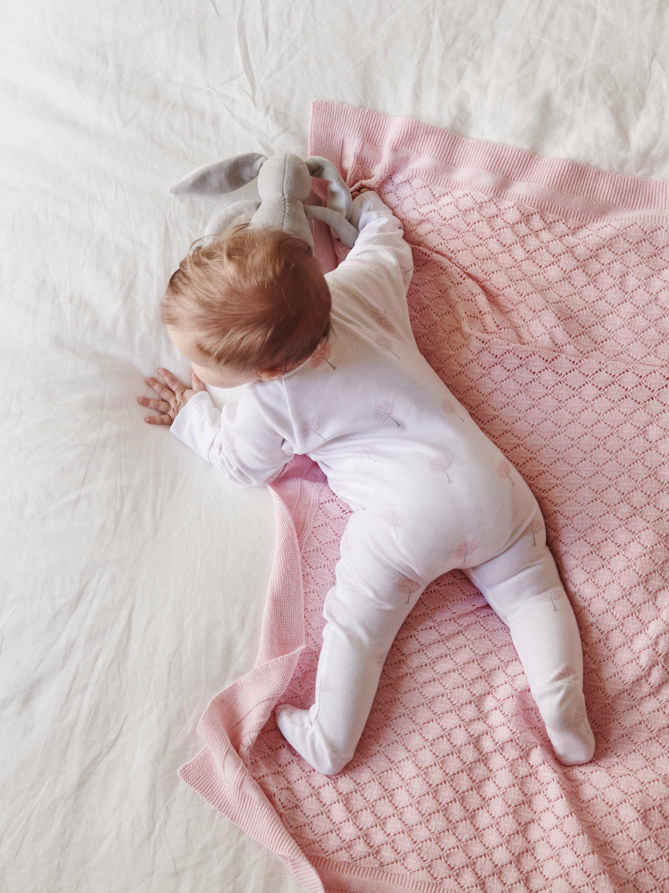 Product image 5 of 8, which shows Purebaby Organic Cotton Essential Zip Front Growsuit, Pack of 4, Pink Melange, 3-6 months