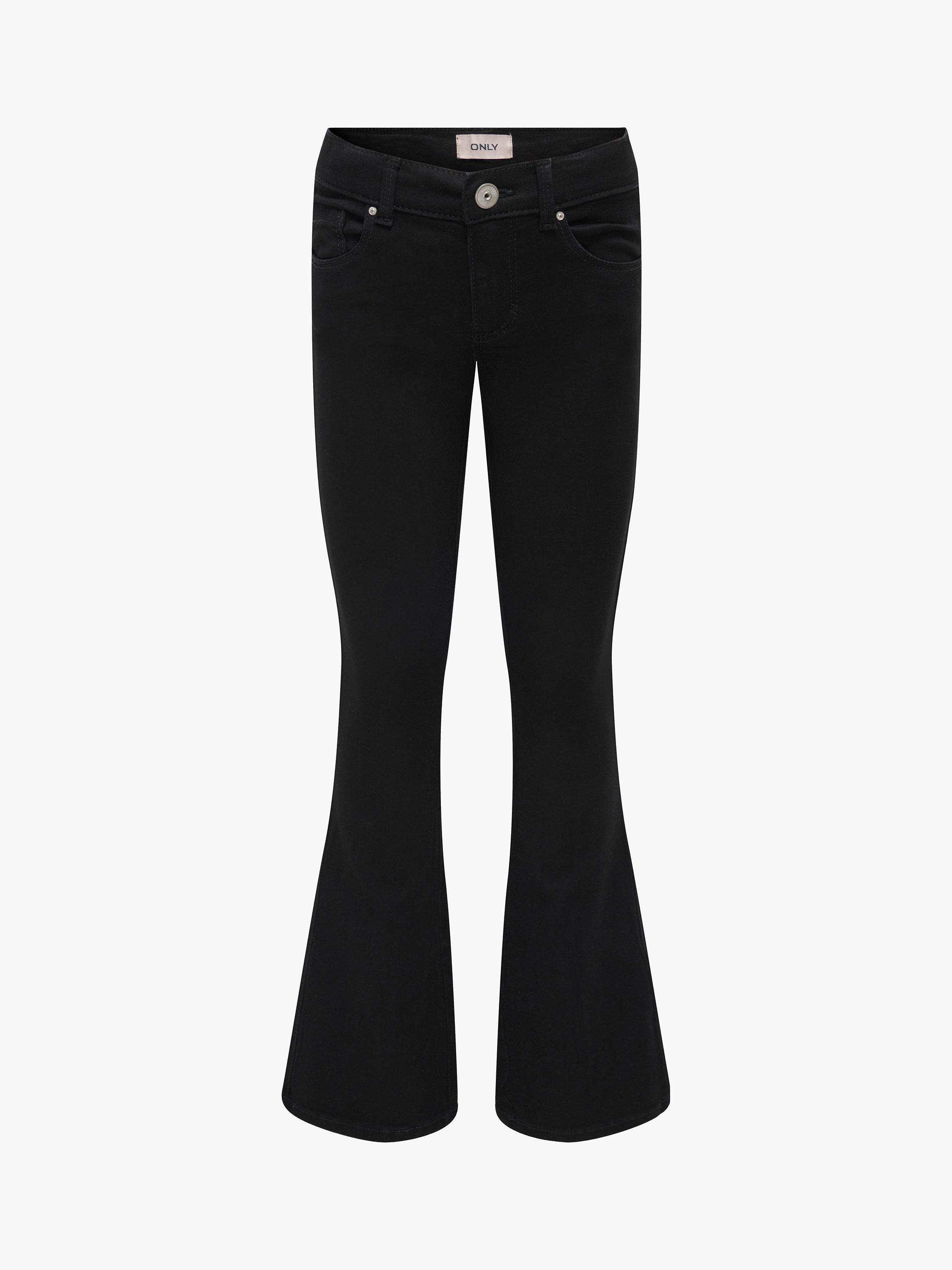 ONLY Kids' Regular Flared Jeans, Black Denim