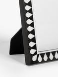 John Lewis Teardrop Photo Frame, Black/White