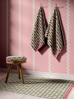 Harlequin x Sophie Robinson Basket Weave Towels - view 2, Rose