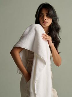 Bedfolk Plush Cotton Towels - view 2, Snow