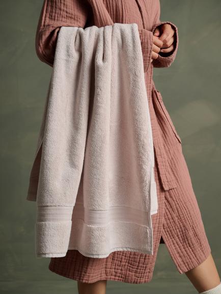 Bedfolk Plush Cotton Towels - view 2, Rose