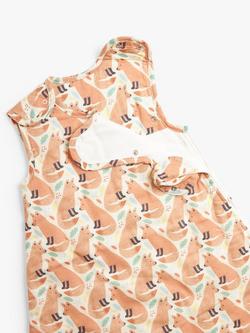 John Lewis Foxes Baby Sleeping Bag, 2.5 Tog, Orange - view 2, Orange