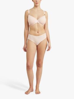 Nudea Mid Rise Bikini Knickers, Blush Pink