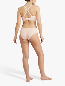 Nudea Mid Rise Bikini Knickers - view 2, Blush Pink
