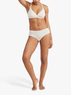Nudea Mid Rise Bikini Knickers, White