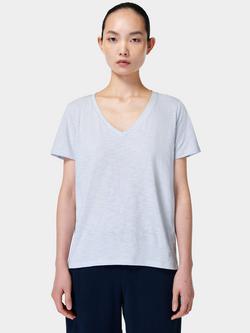Sweaty Betty Refresh V-Neck T-Shirt, Frost Blue