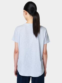 Sweaty Betty Refresh V-Neck T-Shirt - view 2, Frost Blue