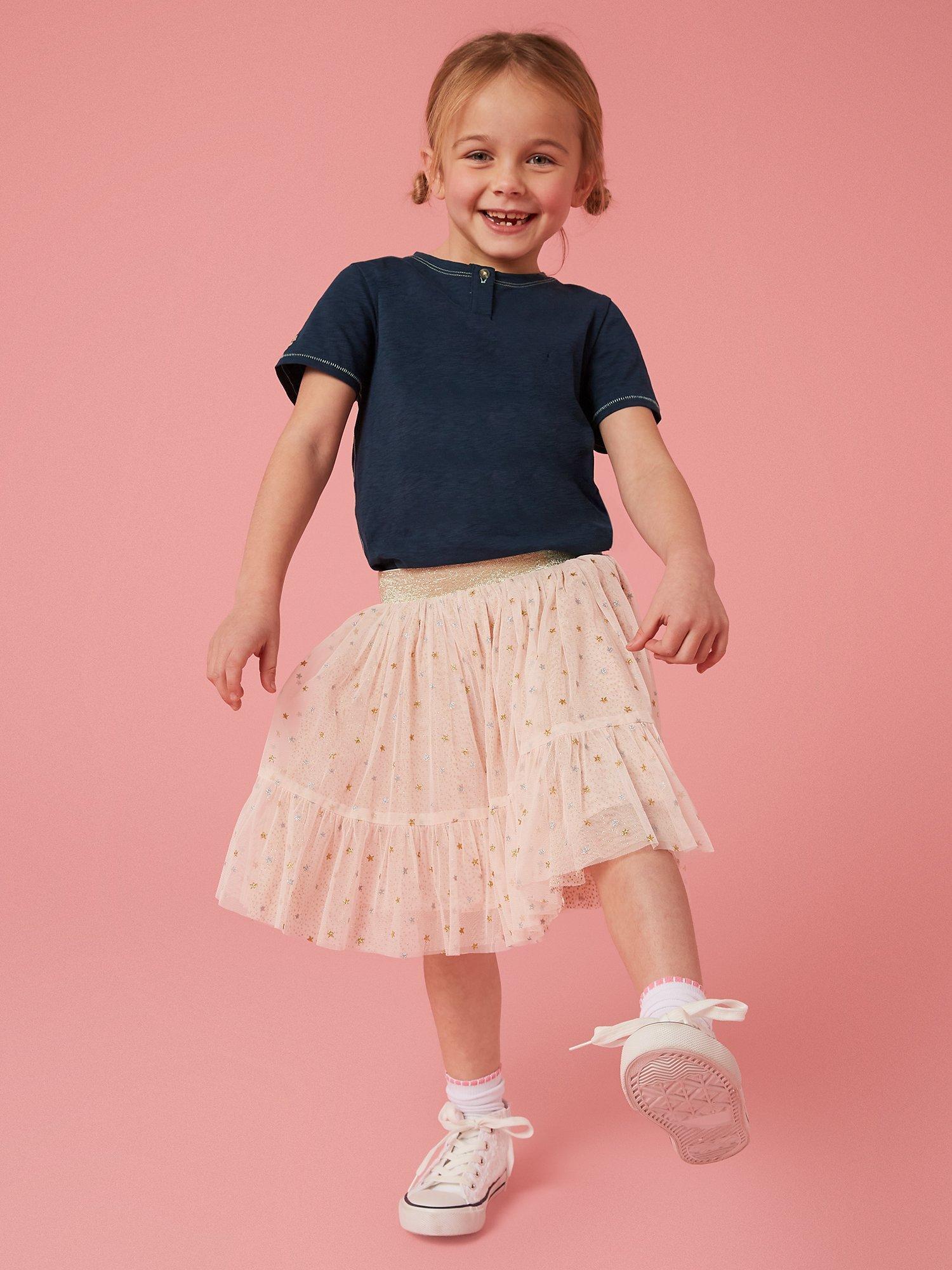 White Stuff Kids' Casey Plain Short Sleeve T-Shirt, Dark Navy